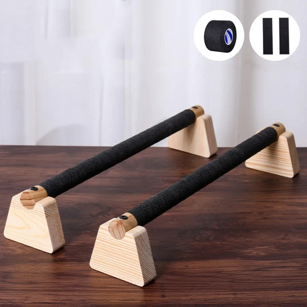 Holz Push-Up Bars aus Buchenholz – Ergonomische Liegestützgriffe, rutschfest & belastbar bis 300 kg