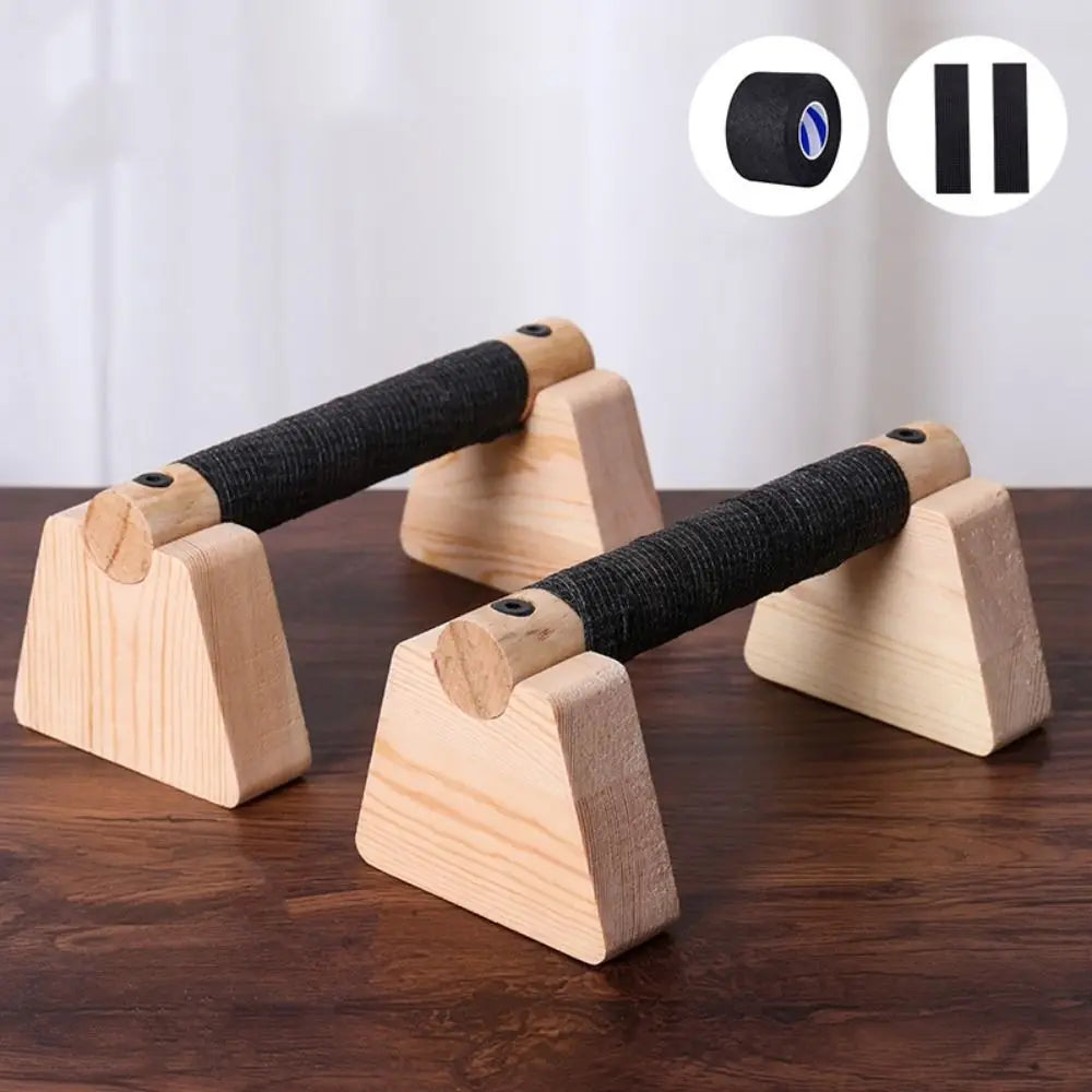 Holz Push-Up Bars aus Buchenholz – Ergonomische Liegestützgriffe, rutschfest & belastbar bis 300 kg