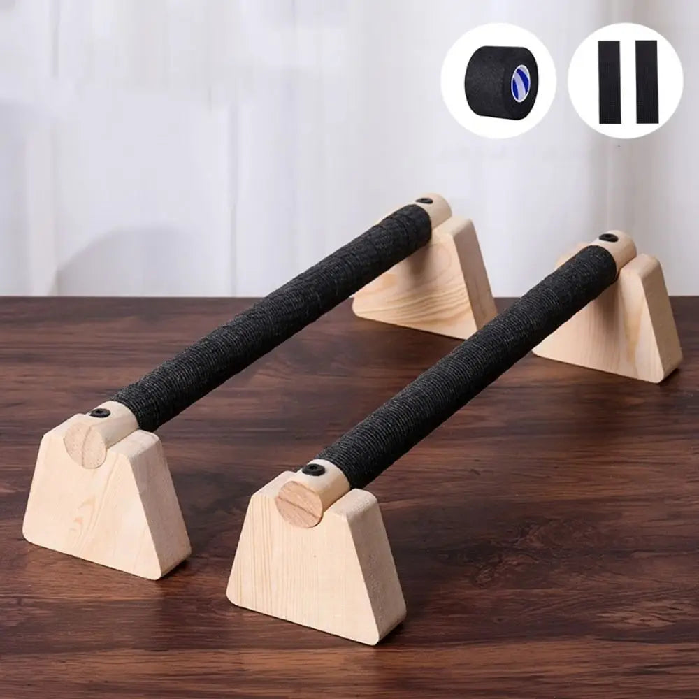Holz Push-Up Bars aus Buchenholz – Ergonomische Liegestützgriffe, rutschfest & belastbar bis 300 kg