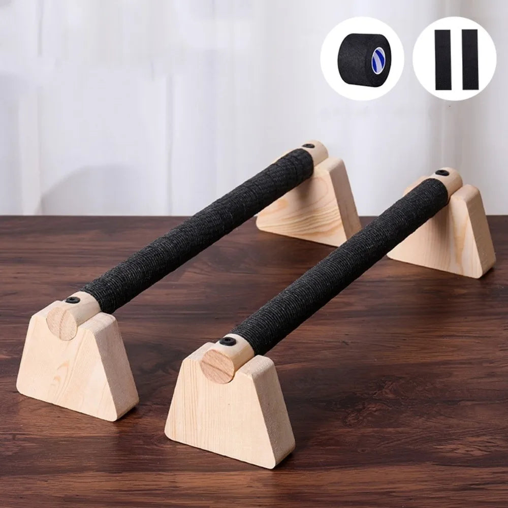 Holz Push-Up Bars aus Buchenholz – Ergonomische Liegestützgriffe, rutschfest & belastbar bis 300 kg
