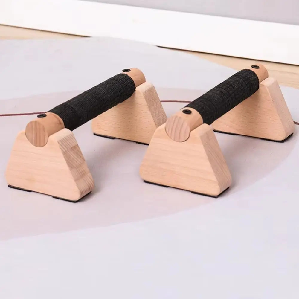 Holz Push-Up Bars aus Buchenholz – Ergonomische Liegestützgriffe, rutschfest & belastbar bis 300 kg